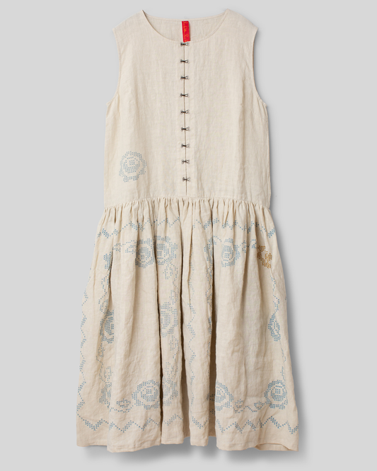 Ewa i Walla | Kleid BETINA Original Print Leinen | 55787 | SS23